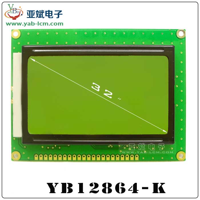 YB12864-K（YELLOW GREEN）