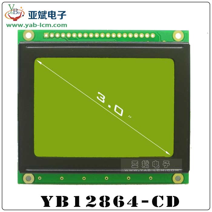 YB12864-CD（YELLOW GREEN）