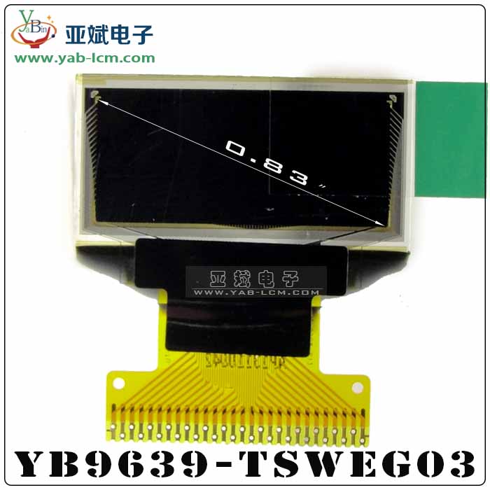 9639 inch color OLED0.83