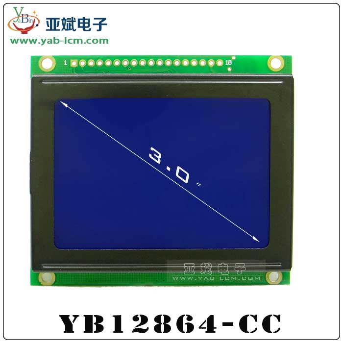 YB12864-CC（Blue screen）